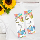 衣料ラベルスモールビジネスフローラ価格ラベル コーリングカード