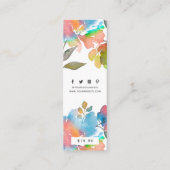 衣料ラベルスモールビジネスフローラ価格ラベル コーリングカード (裏面)