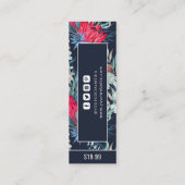 衣料ラベルスモールビジネスボタニカルプライスラベル コーリングカード