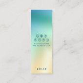 衣料ラベルスモールビジネスモダン抽象芸術価格 コーリングカード (裏面)