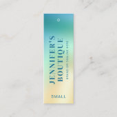 衣料ラベルスモールビジネスモダン抽象芸術価格 コーリングカード (正面)