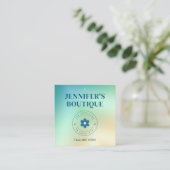 衣料ラベルスモールビジネスモダン抽象芸術価格 コーリングカード (スタンド正面)