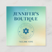 衣料ラベルスモールビジネスモダン抽象芸術価格 コーリングカード (正面)