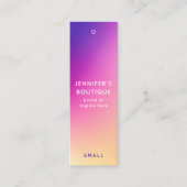 衣料ラベルスモールビジネスモダン抽象芸術価格 コーリングカード (正面)