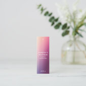 衣料ラベルスモールビジネスモダン抽象芸術価格 コーリングカード (スタンド正面)