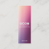 衣料ラベルスモールビジネスモダン抽象芸術価格 コーリングカード (裏面)