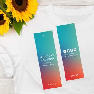 衣料ラベルスモールビジネスモダン抽象芸術価格 コーリングカード