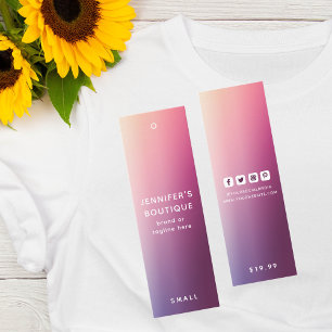 衣料ラベルスモールビジネスモダン抽象芸術価格 コーリングカード