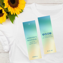 衣料ラベルスモールビジネスモダン抽象芸術価格 コーリングカード