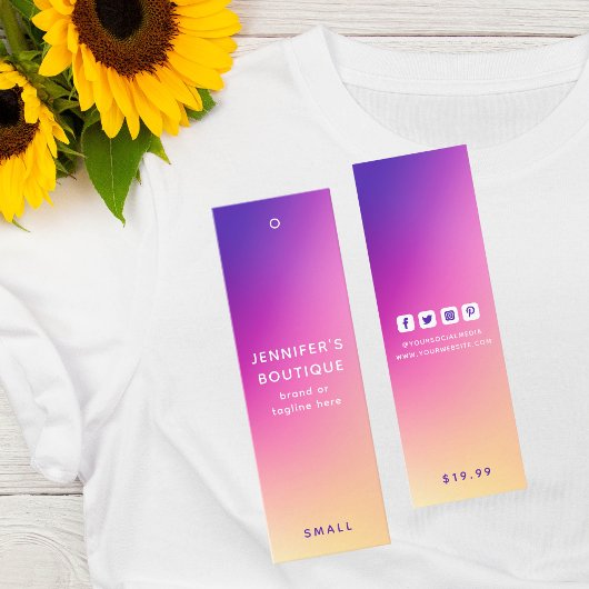 衣料ラベルスモールビジネスモダン抽象芸術価格 コーリングカード