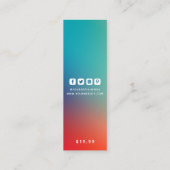 衣料ラベルスモールビジネスモダン抽象芸術価格 コーリングカード (裏面)