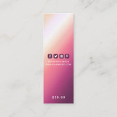 衣料ラベルスモールビジネスモダン抽象芸術価格 コーリングカード (裏面)