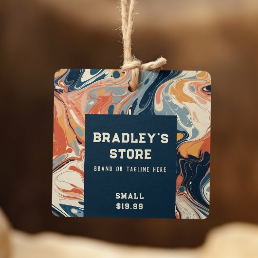 衣料ラベルスモールビジネスモダン抽象芸術 コーリングカード