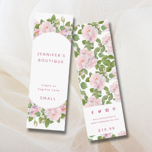 衣料ラベルスモールビジネスラグジュアリーバラ価格ラベル コーリングカード