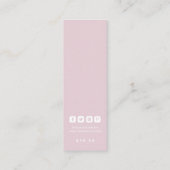 衣料ラベルスモールビジネスラグジュアリーバラ価格ラベル コーリングカード (裏面)