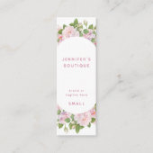 衣料ラベルスモールビジネスラグジュアリーバラ価格ラベル コーリングカード (正面)