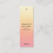 衣料ラベルスモールビジネスラグジュアリープライスラベル コーリングカード (正面)