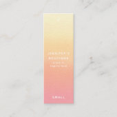 衣料ラベルスモールビジネスラグジュアリープライスラベル コーリングカード (正面)