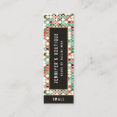 衣料ラベルスモールビジネスレトロ価格ラベル コーリングカード (正面)