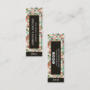 衣料ラベルスモールビジネスレトロ価格ラベル コーリングカード