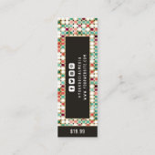 衣料ラベルスモールビジネスレトロ価格ラベル コーリングカード (裏面)