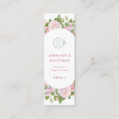 衣料ラベルスモールビジネスロゴバラ価格ラベル コーリングカード (正面)