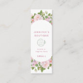 衣料ラベルスモールビジネスロゴバラ価格ラベル コーリングカード (正面)