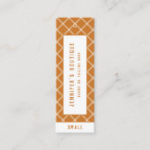 衣料ラベルスモールビジネス名門私立校風の価格ラベル コーリングカード (正面)