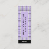 衣料ラベルスモールビジネス名門私立校風の価格ラベル コーリングカード (正面)