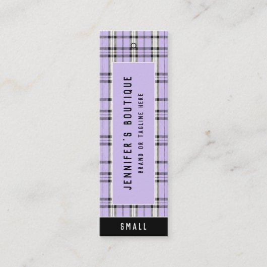 衣料ラベルスモールビジネス名門私立校風の価格ラベル コーリングカード (正面)