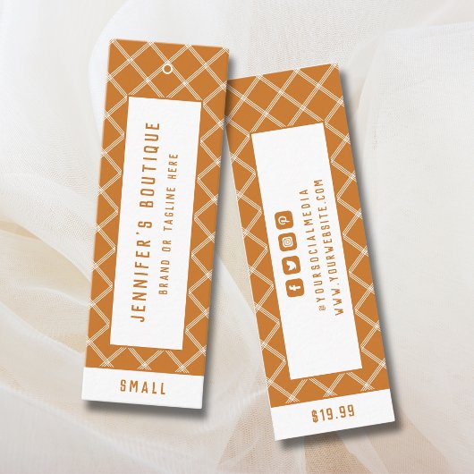 衣料ラベルスモールビジネス名門私立校風の価格ラベル コーリングカード