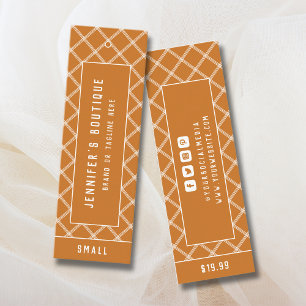 衣料ラベルスモールビジネス名門私立校風の価格ラベル コーリングカード