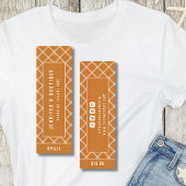 衣料ラベルスモールビジネス名門私立校風の価格ラベル コーリングカード