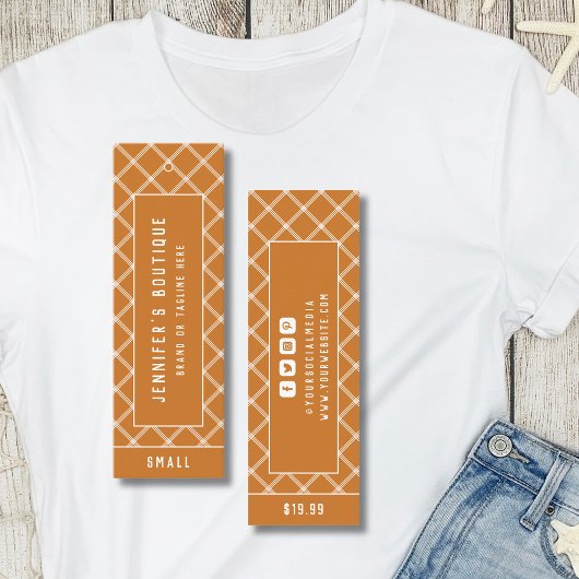 衣料ラベルスモールビジネス名門私立校風の価格ラベル コーリングカード