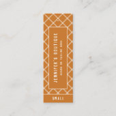 衣料ラベルスモールビジネス名門私立校風の価格ラベル コーリングカード (正面)