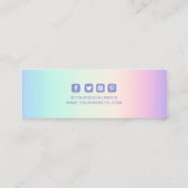 衣料ラベル小事業虹色 コーリングカード (裏面)