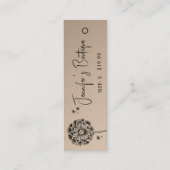 衣料ラベル小規模企業フローラ価格 コーリングカード (正面)