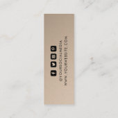 衣料ラベル小規模企業フローラ価格 コーリングカード (裏面)