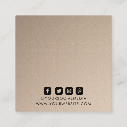 衣料ラベル小規模企業フローラ価格 コーリングカード (裏面)