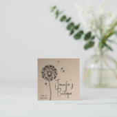 衣料ラベル小規模企業フローラ価格 コーリングカード (スタンド正面)