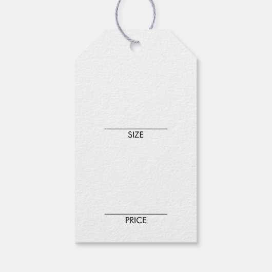 衣料品つるピンクの表示価つるラベル ギフトタグ (裏面)