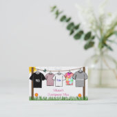 衣料品の名刺 名刺 (スタンド正面)