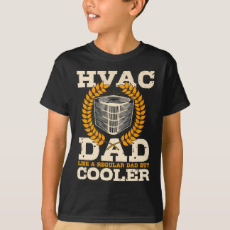 衣料品の背面のHVAC技術者パパ Tシャツ