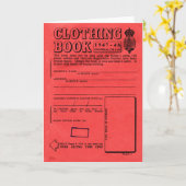 衣料品の配給簿 カード (黄色い花)