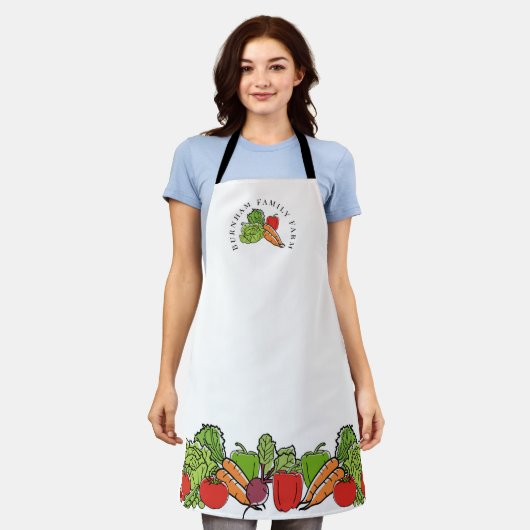 衣料品アイディア農家マーケットブース エプロン (着用した状態)