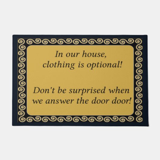 衣料品オプション世帯様式 ドアマット (正面)