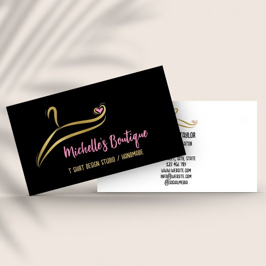 衣料品カスタムTシャツプリントアパレルストアバス 名刺