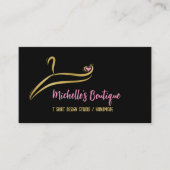 衣料品カスタムTシャツプリントアパレルストアバス 名刺 (正面)