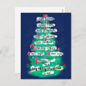 衣料品クリスマスカウントダウン シーズンポストカード (正面/裏面)