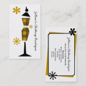 衣料品ストアブティックイエロープレイドマネキン 名刺 (正面/裏面)